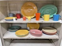 Large Collection Of Assorted Fiesta Ware Dishes-Pl