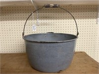 Graniteware Gray Large Farmhouse Kettle Wash Pot T