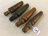 Lot of 4 Duck Calls Including 2 Webb Foot-One Not