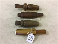 Lot of 4 Duck Calls Including Brian (BJ) Nethry
