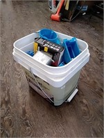 Bucket of electrical boxes