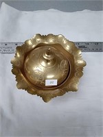 Brass dish with lid