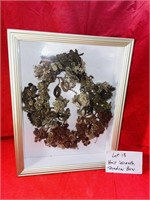 HAIR WREATH SHADOW BOX