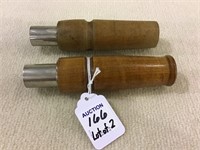 Lot of 2 Duck Calls by F.A. Allen (109 & 114)