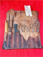 ANTIQUE BARBER / BEAUTY TOOLS SET