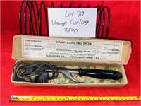 VINTAGE VAMP CURLING IRON & BOX