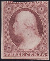 US Stamps #11A  Mint HR 3 cent Washington, CV $250