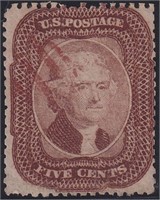 US Stamps #29 Used Type I reperforated at CV $400