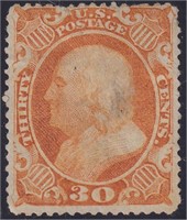 US Stamps #38 Used with light cancel and s CV $475