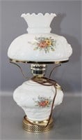 Victorian Style Milk Glass Lamp