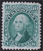 US Stamps #68 Mint Regummed with perf faul CV $375