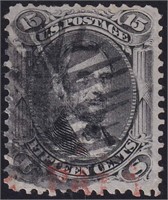 US Stamps #91 Used with tiny perf tears at CV $575