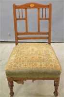 Low Mahongany Edwardian Side Chair