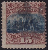 US Stamps #118 Used Type I with some tonin CV $850