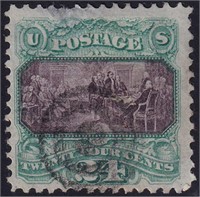 US Stamps #120 Used with thin and pulled p CV $650
