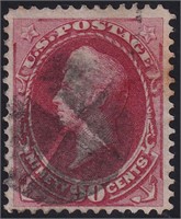 US Stamps #166 Used with repaired bottom r CV $300