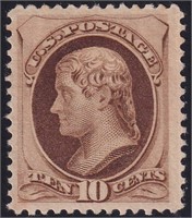 US Stamps #188 Mint HR with vertical crea CV $1800
