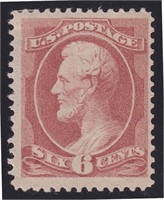 US Stamps #208 Mint HR with a few speck th CV $825