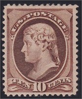 US Stamps #209 Mint LH with small thins, n CV $160