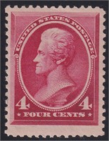 US Stamps #215 Mint NH with crease at uppe CV $525
