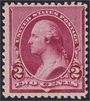 US Stamps #219D Mint NH with horizontal gu CV $475