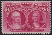 US Stamps #244 Mint hinged with 2022 PSE  CV $2100