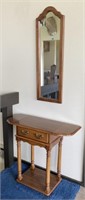 Drop Leaf Entry Table w/ Mirror