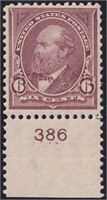 US Stamps #271 Mint NH Plate Number Single CV $325