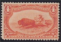 US Stamps #287 Mint LH and fresh 4 margin CV $110