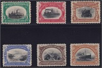 US Stamps #294-299 Mint NH/HR with #297 h CV $650+