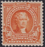 US Stamps #310 Mint HR 50 cent 1902 Jeffer CV $425