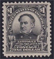 US Stamps #311 Mint LH gorgeous $1 Farragu CV $600