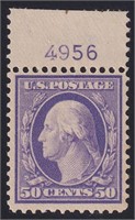 US Stamps #341 Mint DG with vertical creas CV $275