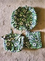 3 VERA BRADLEY MATCHING BAGS: DOUFFLE AND 2 OTHERS