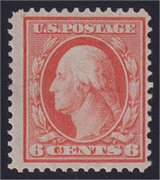 US Stamps #362 Mint LH Blue paper, sound  CV $1250