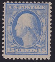 US Stamps #366 Mint LH sound, fresh 15 ce CV $1300