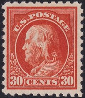 US Stamps #439 Mint DG four margin 30 cent CV $225