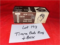 TIARA BOB PINS & ADVERTISING BOX