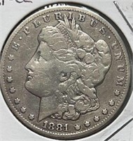 1881-CC Morgan Dollar