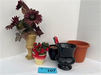 5 pcs - flower pots, arrangements