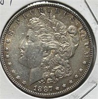 1887 Morgan Dollar