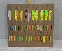 Set of 40 Tackle Fishing Spoons bright Colored