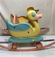 Vintage Shoofly Duck Jumping/Rocking Duck Toy