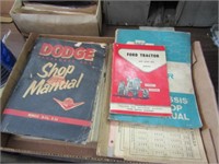 BOX OF MANUALS - FORD, DODGE, CHEVY