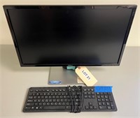 23.5" Dell Computer Monitor w/ HP Keyboard