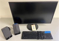 27" Sceptre Computer Monitor w/ HP Keyboard & More