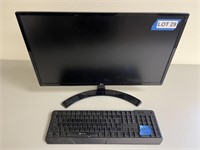 23.5" LG Computer Monitor w/ KLIM Keyboard
