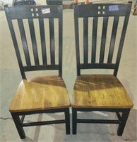 (2) Oak Dining Chairs