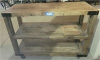 Reclaimed Wood Rolling Cart