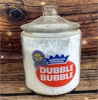 8" Double Bubble Glass Jar W Lid